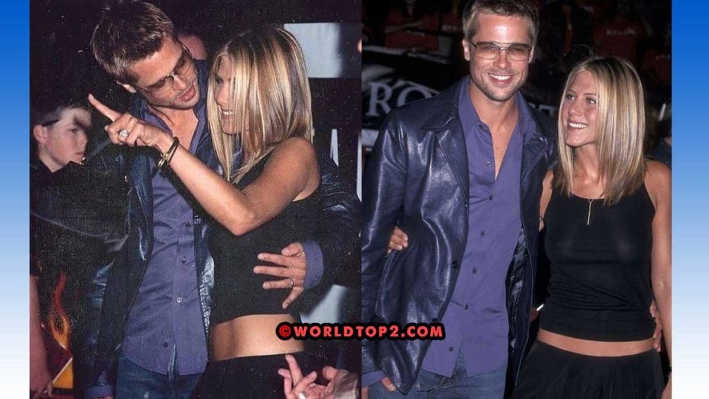 Jennifer Aniston and Brad Pitt