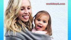 Florence May King with her mom