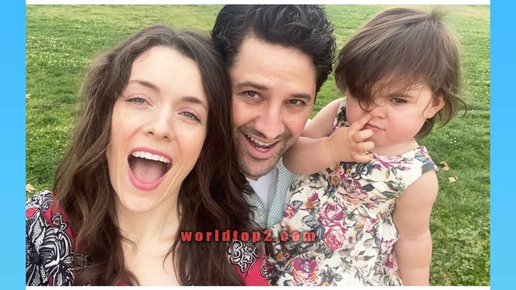 Ashlynn Yennie with her husband and daughter