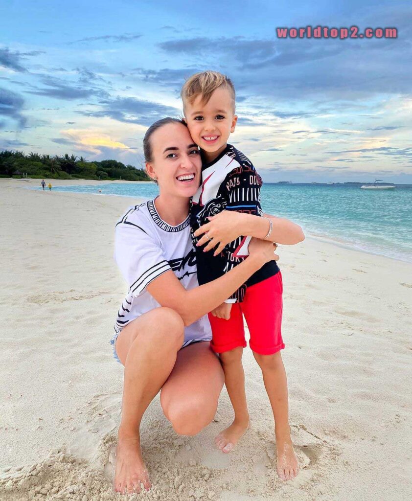 Nikita with his mother