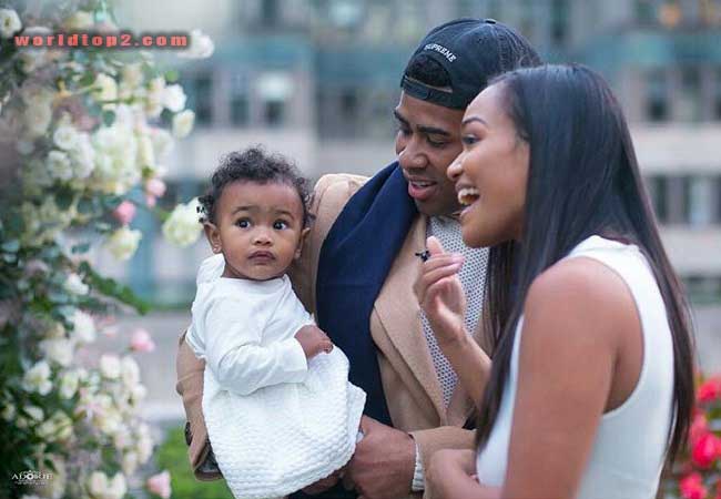 Prettyboyfredo with his wife and daughter