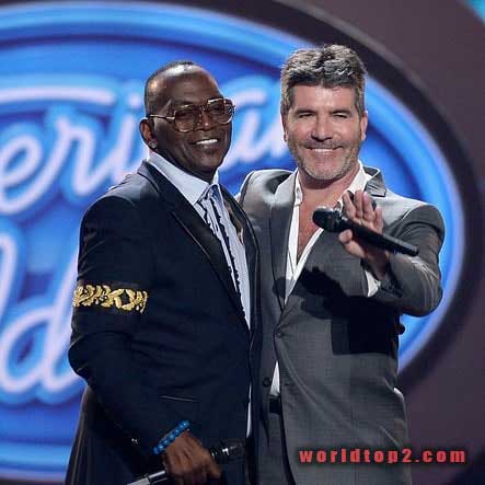 Randy Jackson with Simon Cowell