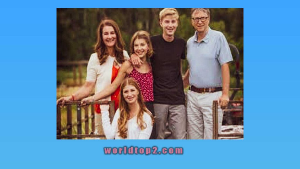 Rory John Gates with siblings and parents