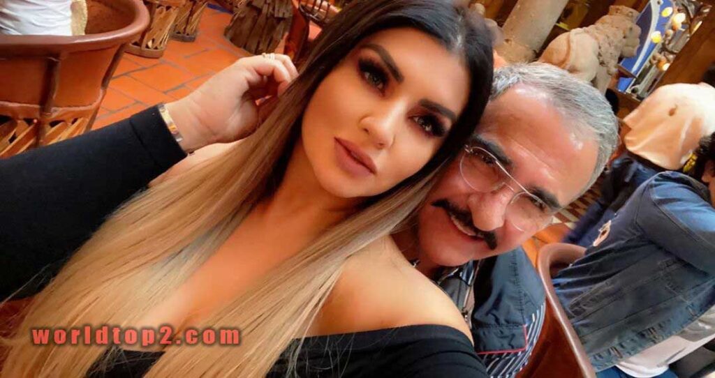 Vicente Fernandez Jr with his wife Mariana Gonzalez Padilla