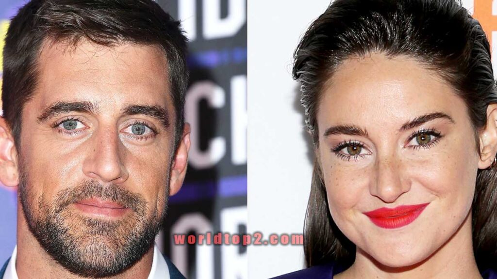 Aaron Rodgers with Shailene Woodley