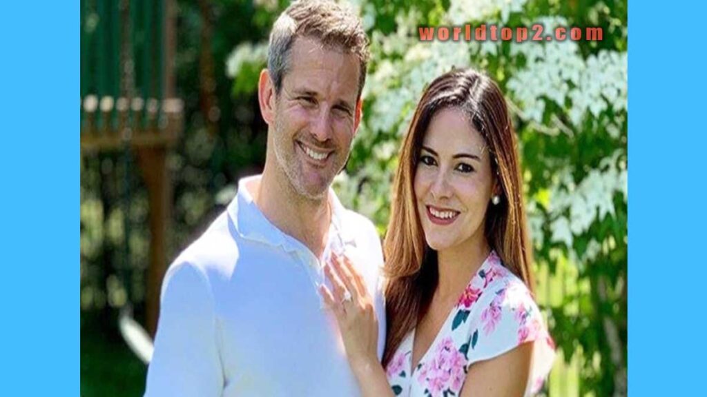 Adam Kinzinger with his wife Sofia Boza Holman