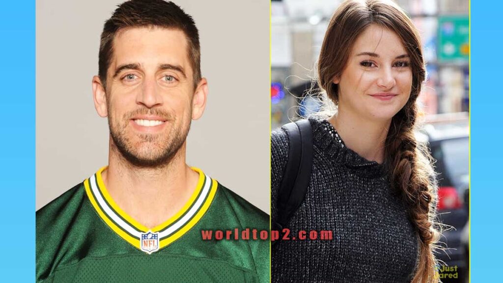Shailene Woodley with Aaron Rodgers
