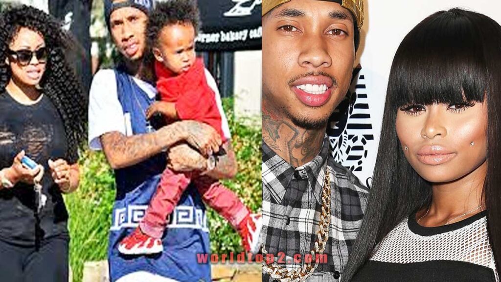 Blac Chyna with Tyga and son King Cairo Stevenson