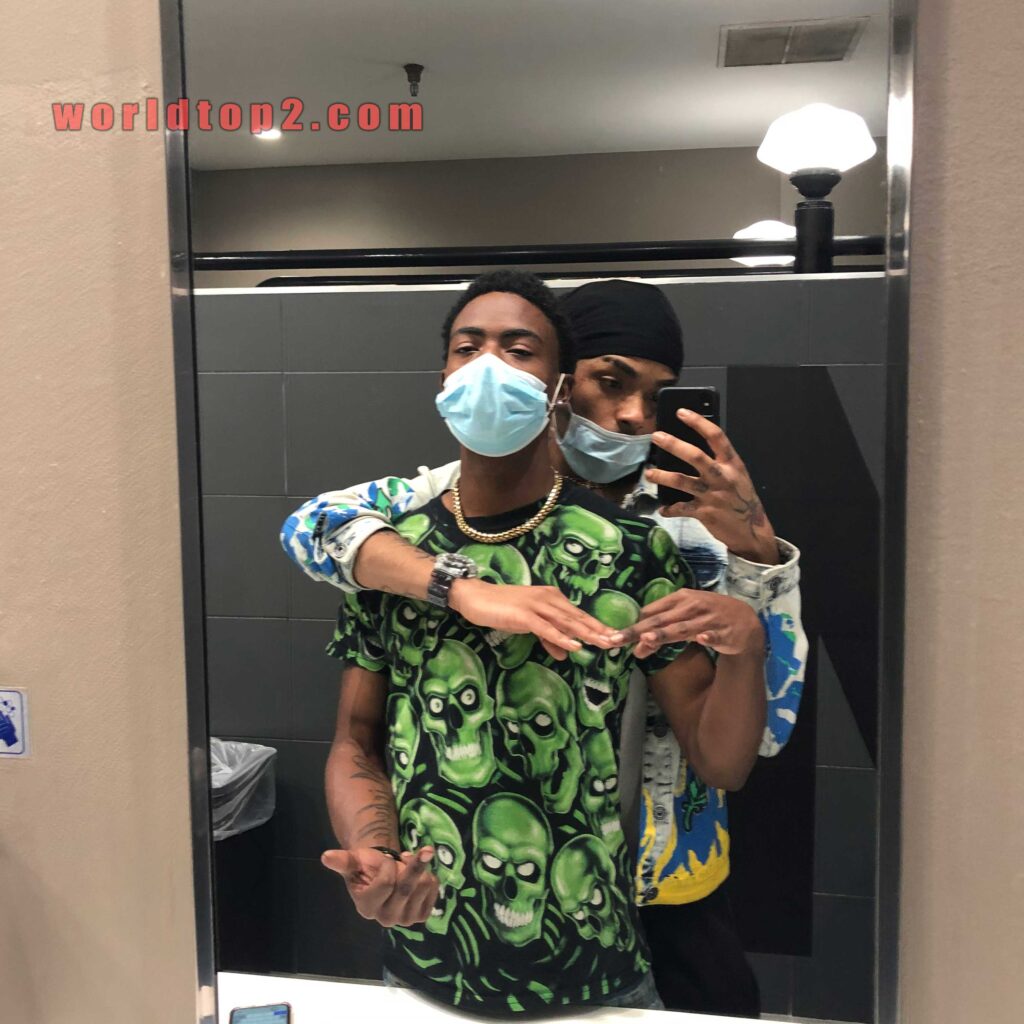 Blattino Petty with his boyfriend Hakeem