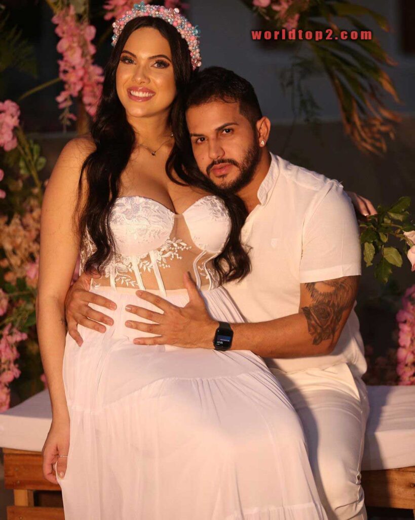 Emily Garcia with her husband Babal Guimaraes