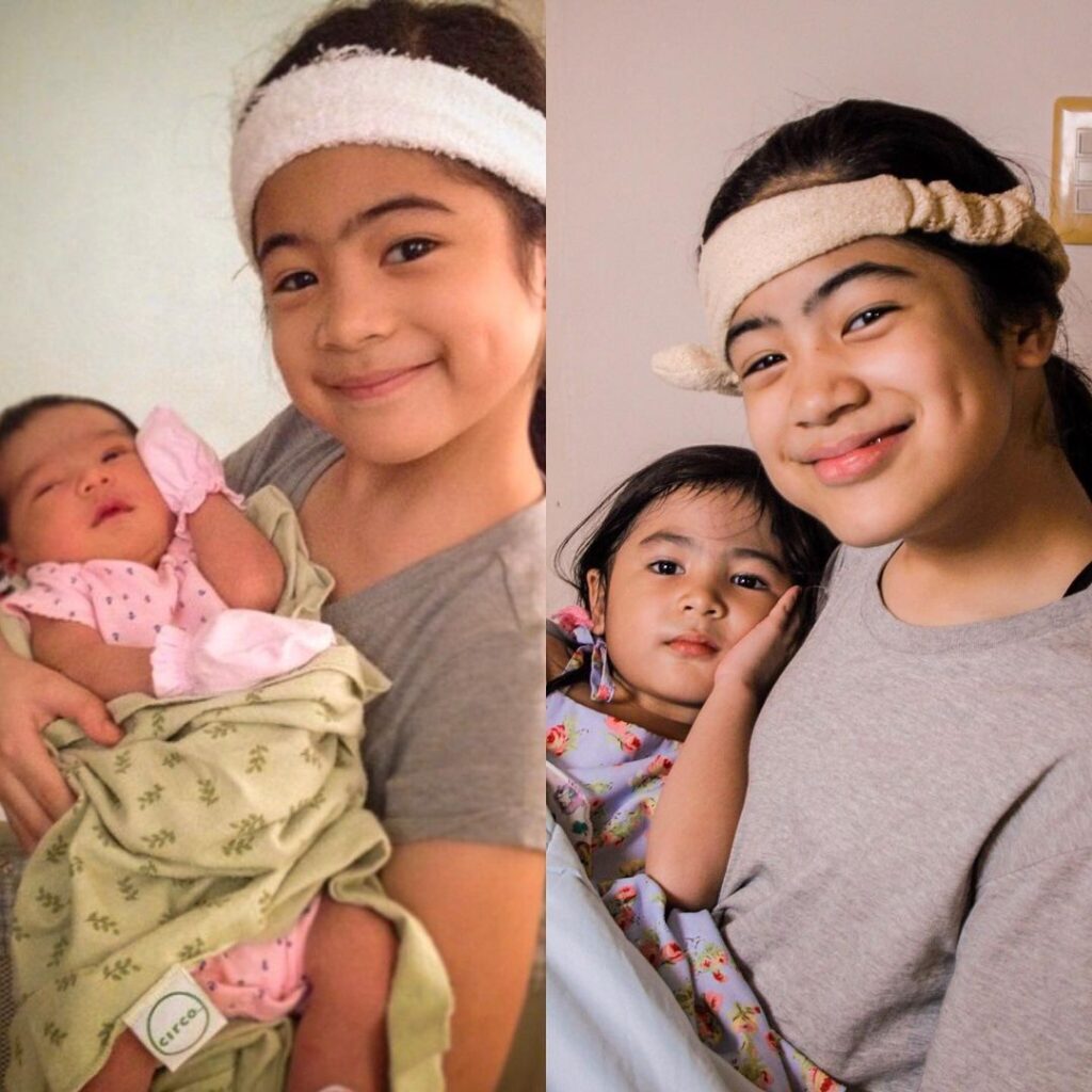 Natalia Guerrero with her sister niana