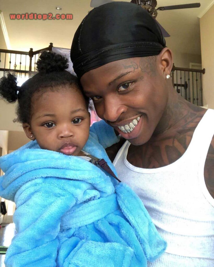 Quando rondo with his daughter Italy Naomi