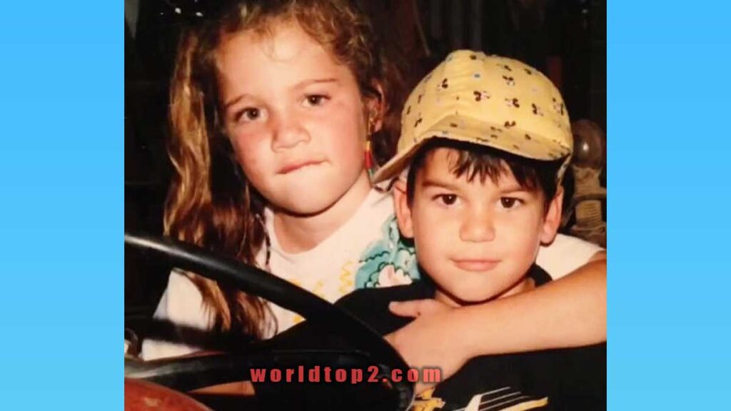 Rob Kardashian and Khloé Kardashian when they were child