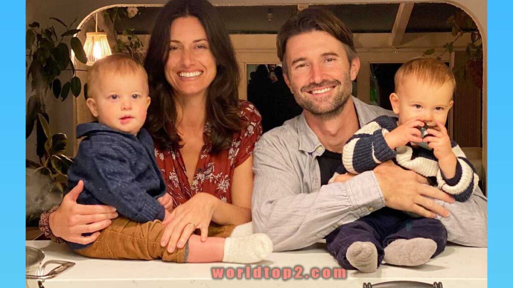 Brandon Jenner with his wife and sons