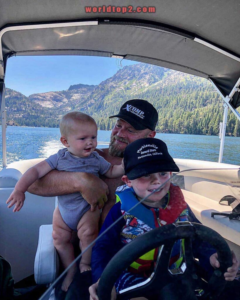 Burt Jenner with his two sons