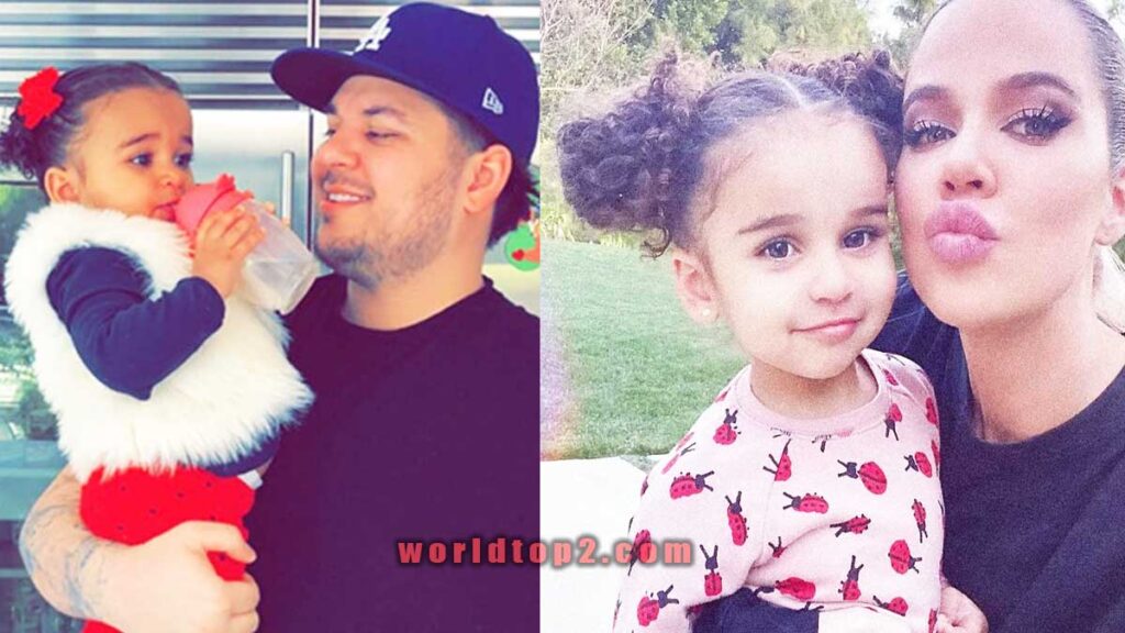 Dream Renée Kardashian  with her father and mother