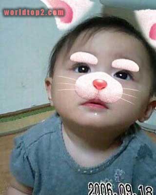 Juju Noda in her childhood