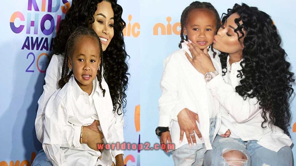 King Cairo Stevenson with his mother Blac Chyna