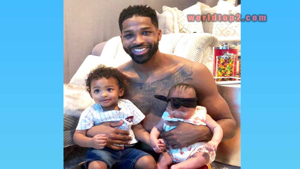 Prince Thompson with his father and sister