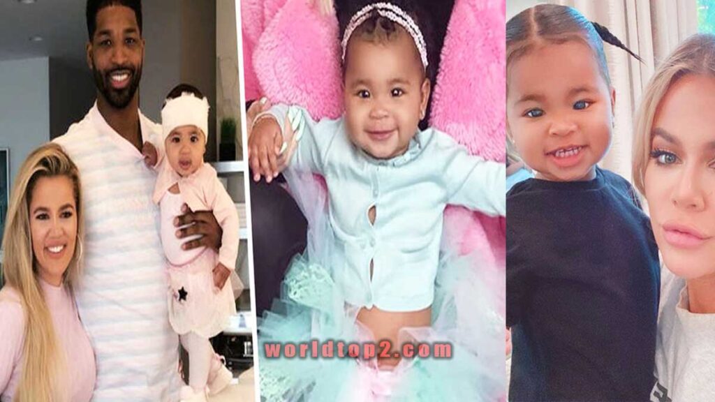 True Thompson with her father and mother