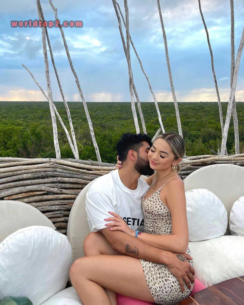 Lara Fraser with her boyfriend Johnny Escalante