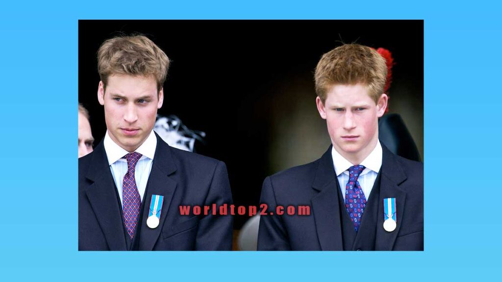 Prince William and Prince Harry teenage