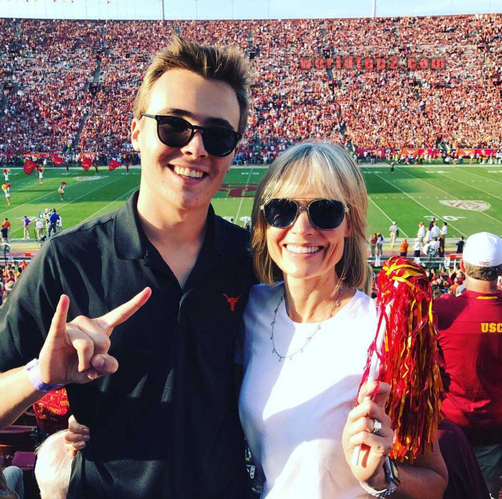 Robert Maxwell Iger with his mother