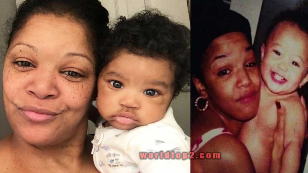 Coi Leray with her mother when she was child