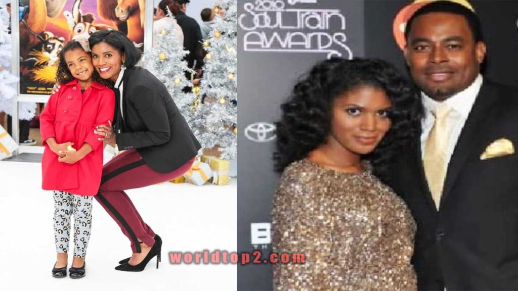 Denise Boutte with her daughter and husband