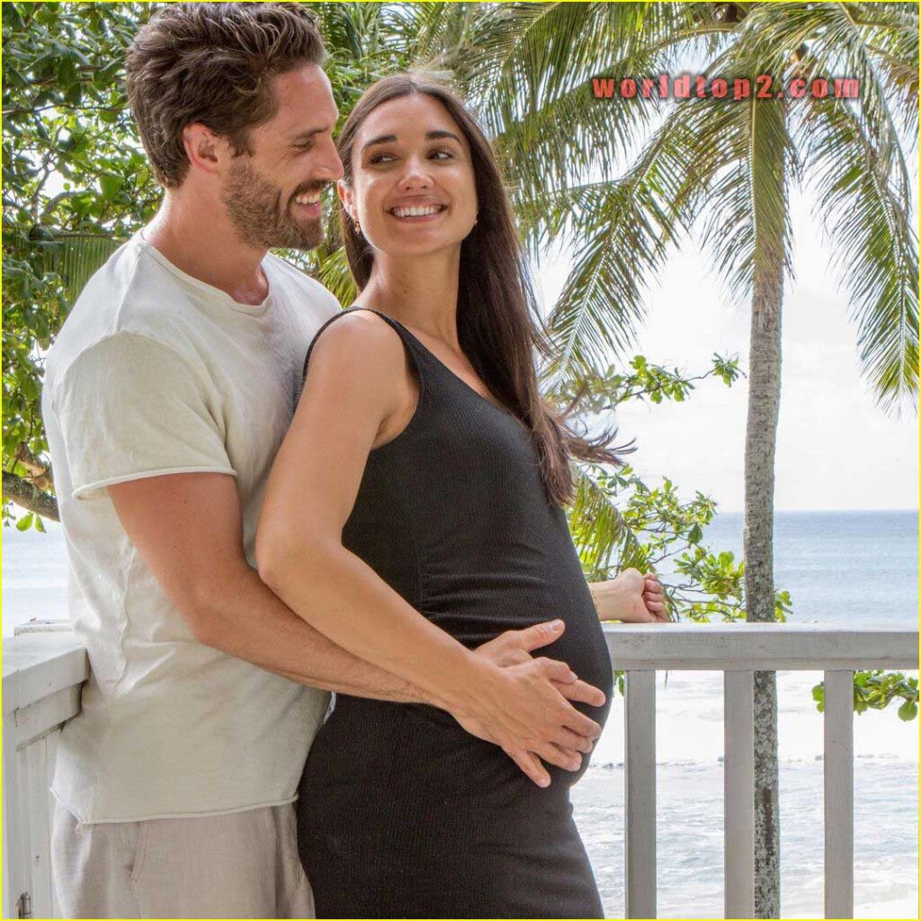 James O'Halloran with his pregnant wife