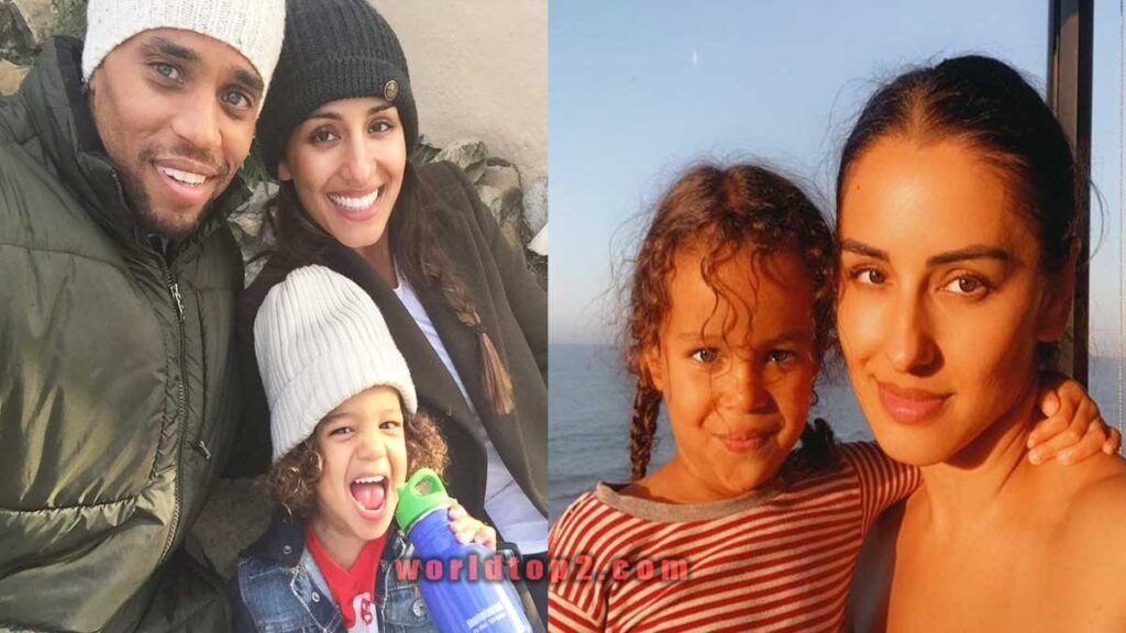 Khatira Rafiqzada with her husband and children