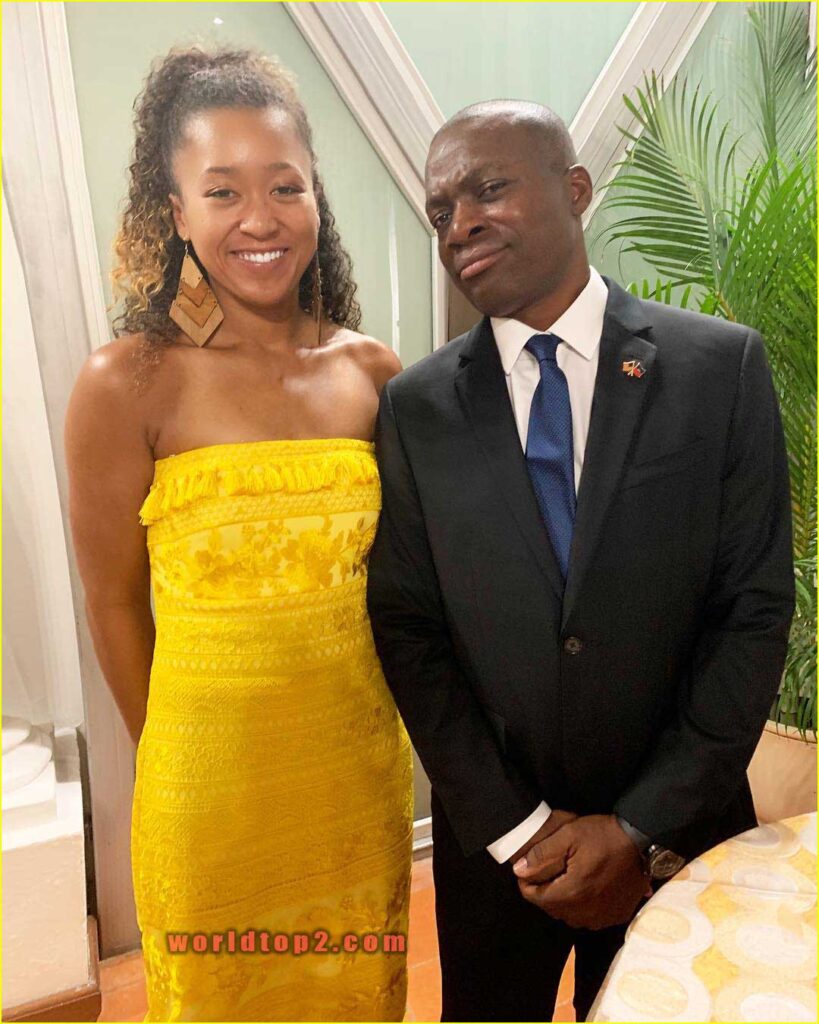 Naomi Osaka with her father