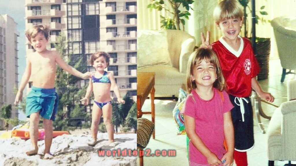 Vale Genta and her brother Sebastian Genta childhood