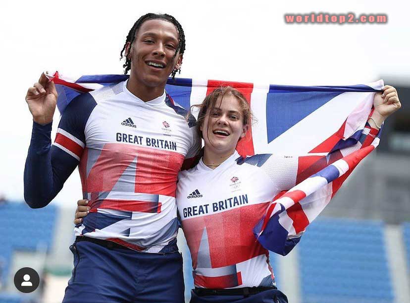 Bethany Shriever with Kye Whyte in Olympic