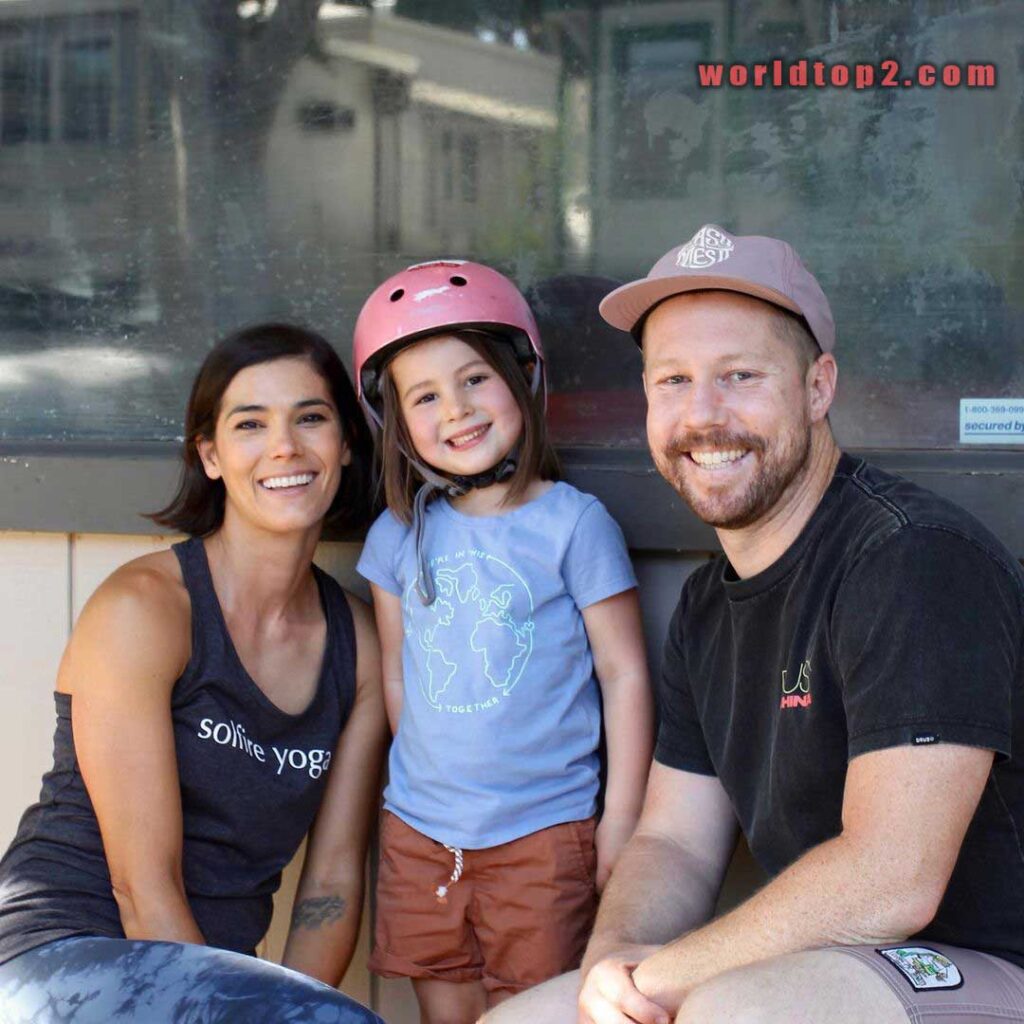 Lindsay Michelle Nader with her husband and daughter