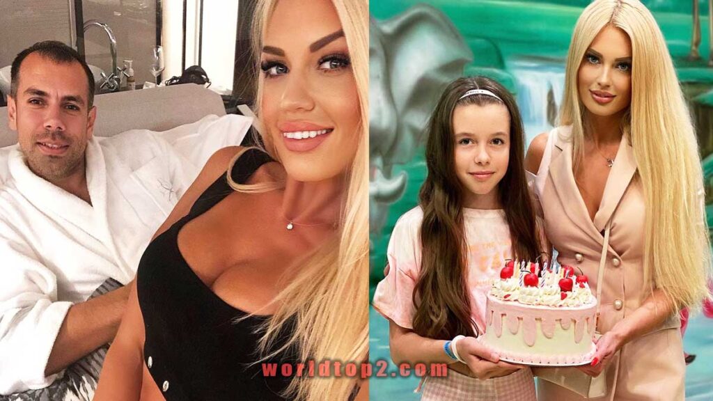 Mingazova Anna with her husband and daughter