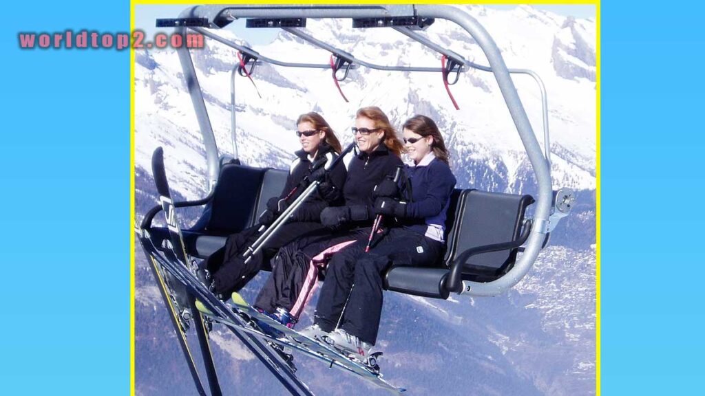 Sarah Ferguson with her daughters