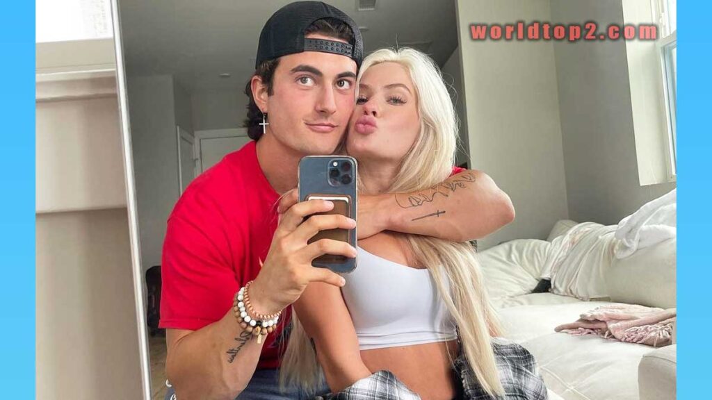 Claudia Walsh with her boyfriend