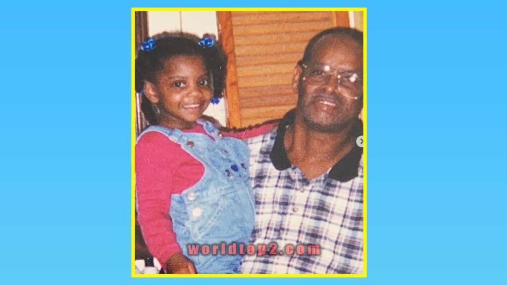 De'arra Taylor with her grand father