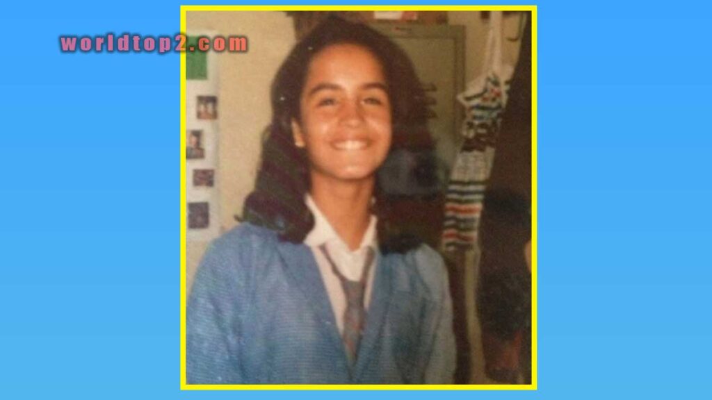 Fernanda Urrejola when she was young