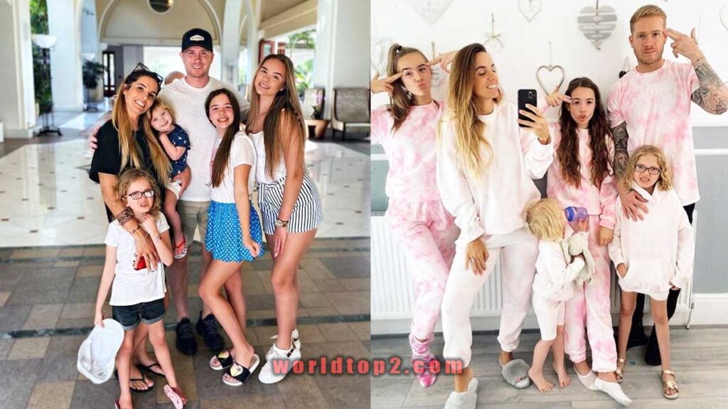 Grace Conder with her parents and sisters