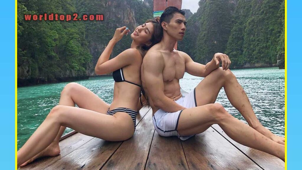 Tookta with her boyfriend Pattaraphon Boonsiri