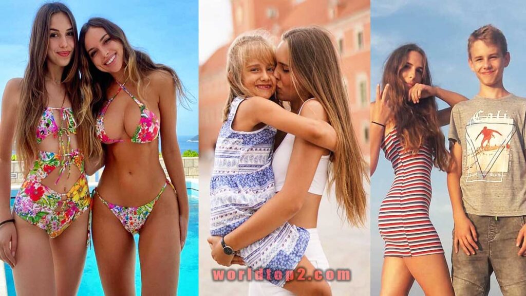 Veronica Bielik with her sisters and brother