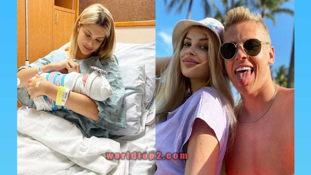 Vlada Shcheglova with her husband and daughter