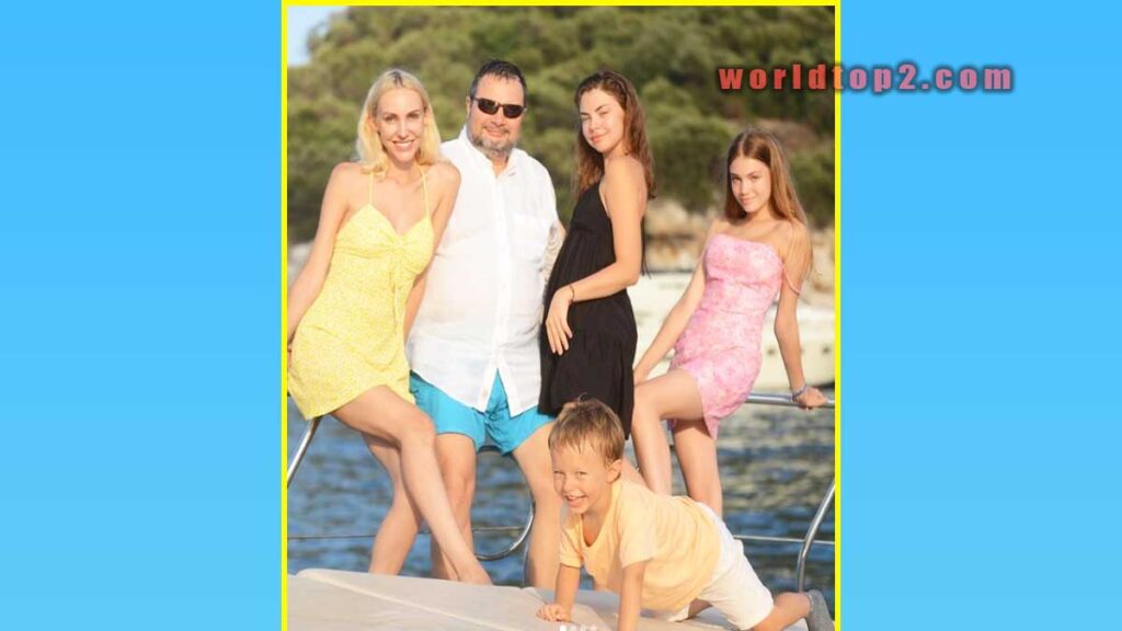 Zhenya Kotova with her parents and siblings