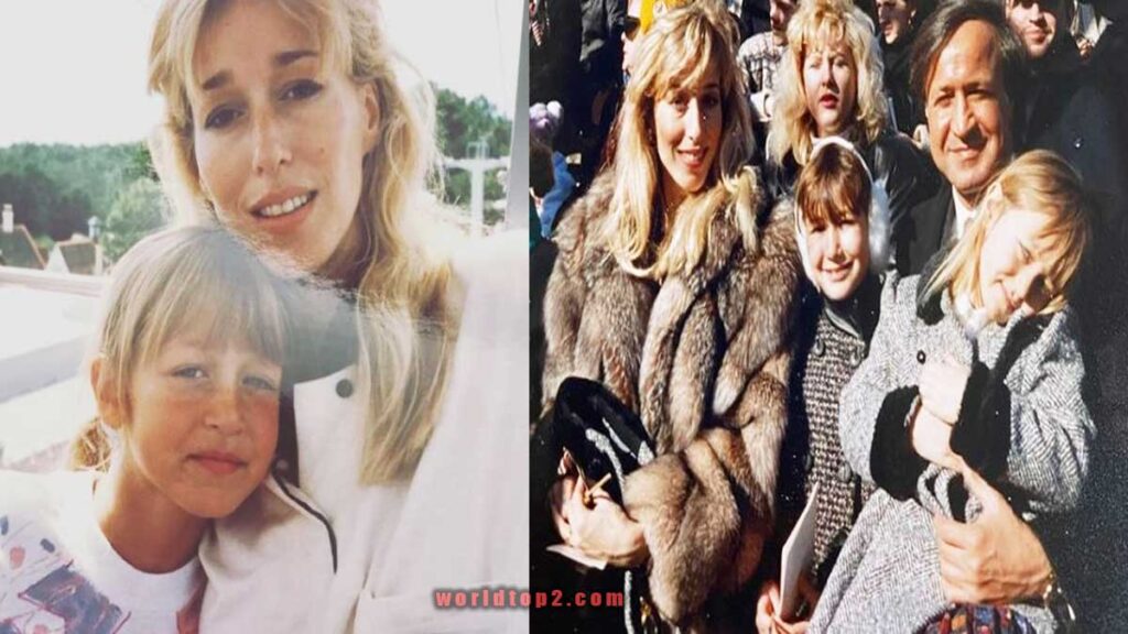 Alana hadid childhood photo with her parents