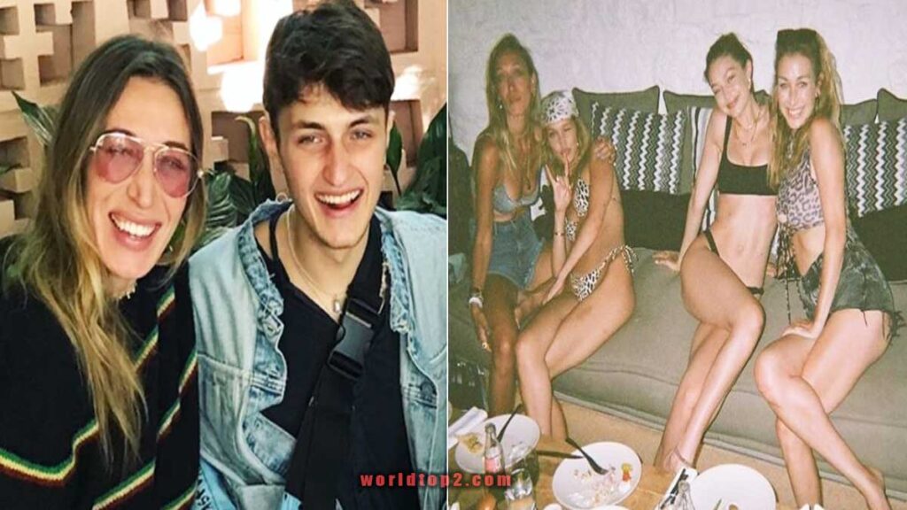 Alana Hadid with her brother and sisters