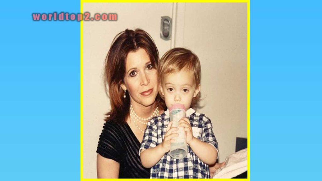 Billie Lourd with her mother