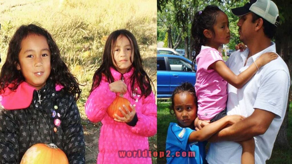 Leylah Fernandez with her father and sister