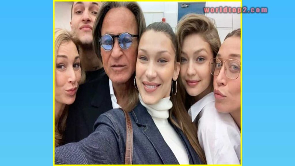 Marielle Hadid with her parents and siblings